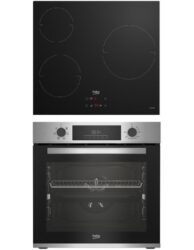 Conjunto horno multifunción + placa induccion beko bse22341x