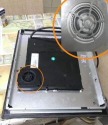 Placa induccion salta ventilador
